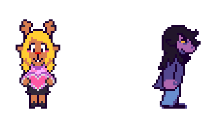 Noelle almost giving Susie a valentine's gift