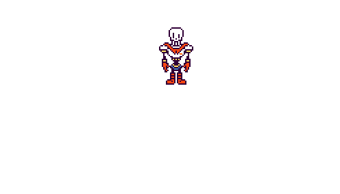 Sans driving a bulldozer in front of Papyrus and spelling out REAL STAR, making Papyrus angry