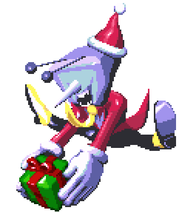Tenna giving a present