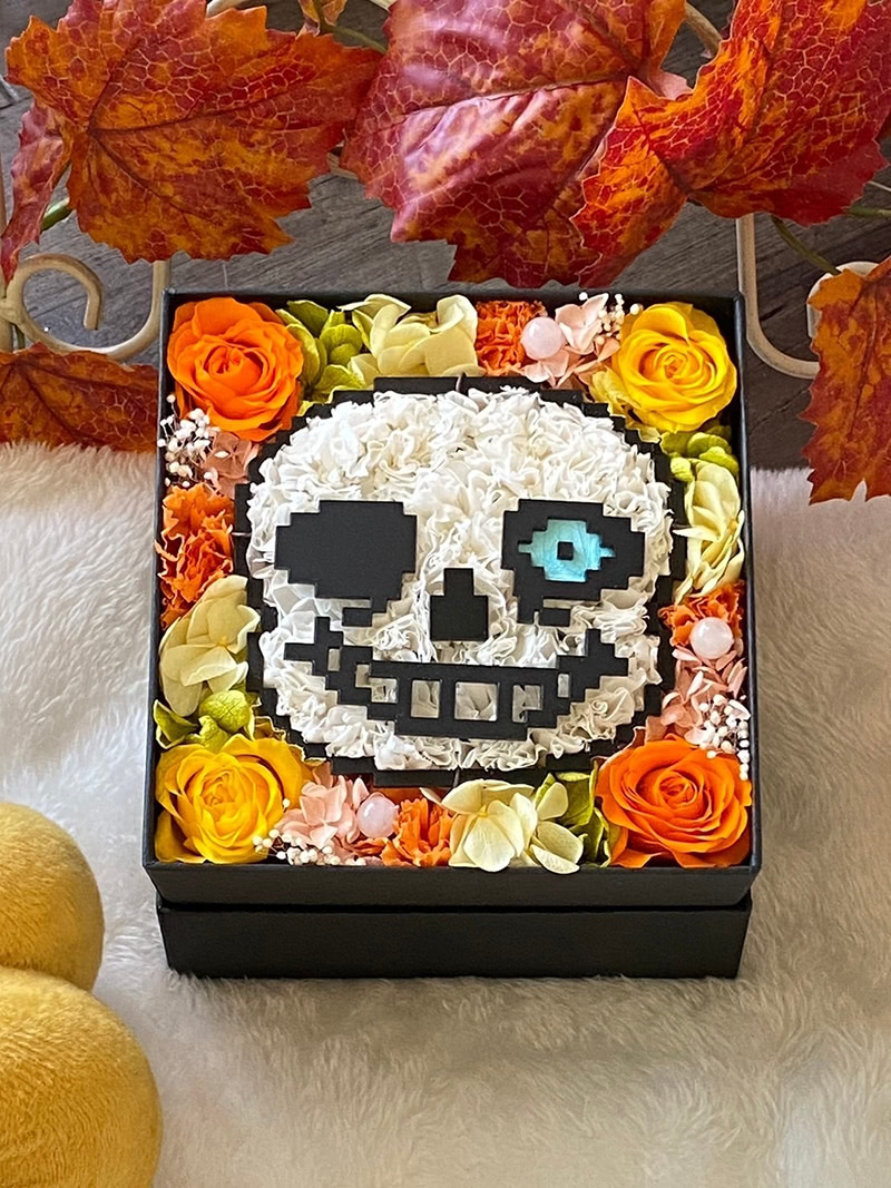 Sans flower arrangement