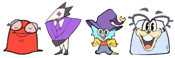 DELTARUNE Chapter 2 staff illustrations